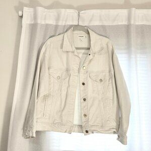 Frame Women's White and Cream Jacket